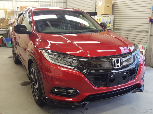 ホンダ ヴェゼル オデッセイ ガラスコーティング 山口県下関市カーポリッシュナガタ